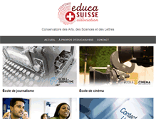 Tablet Screenshot of educasuisse.ch